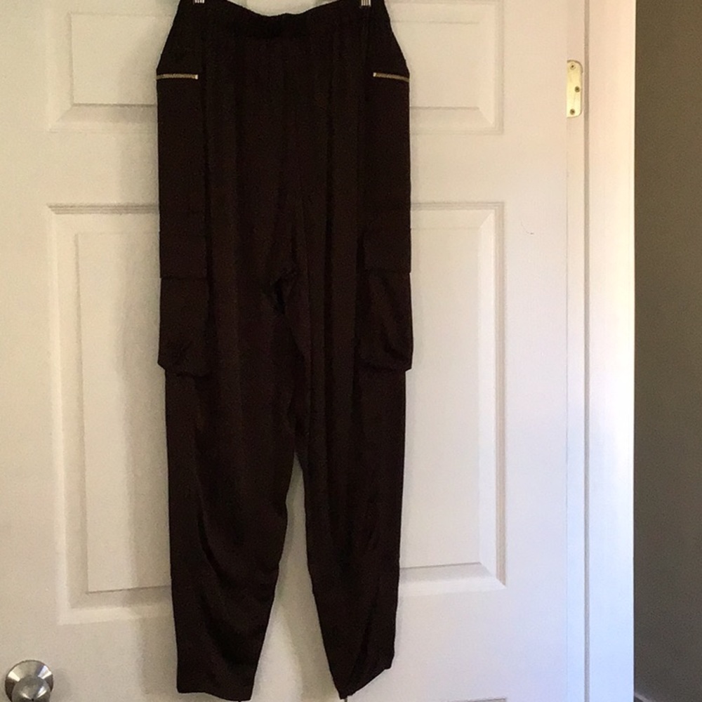 Just Cavalli size 42 Brown  cargo pants. NWT - Picture 11 of 14